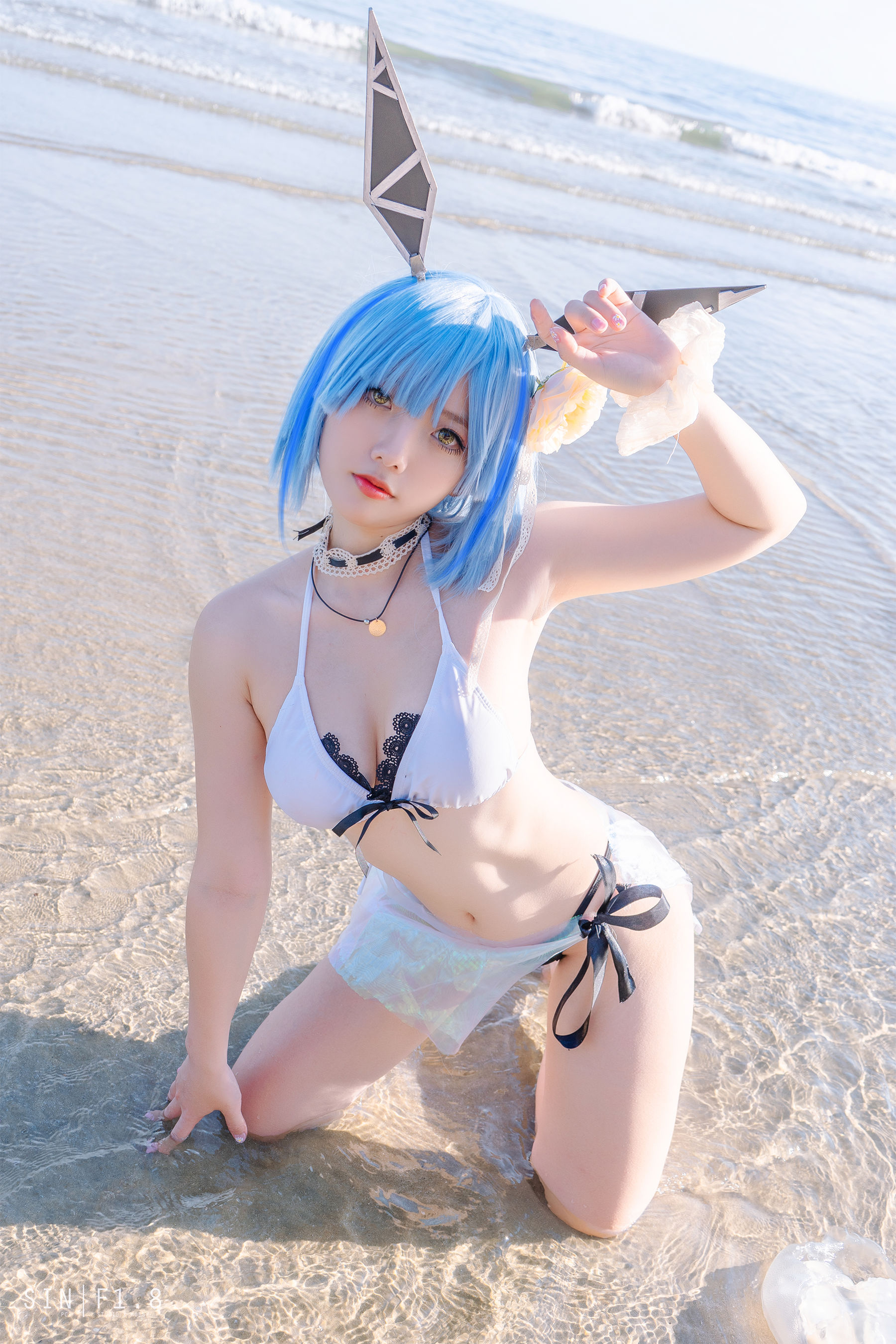 [COSPLAY][COS福利] Messie Huang – Gascogne swimsuit/20P免费观看