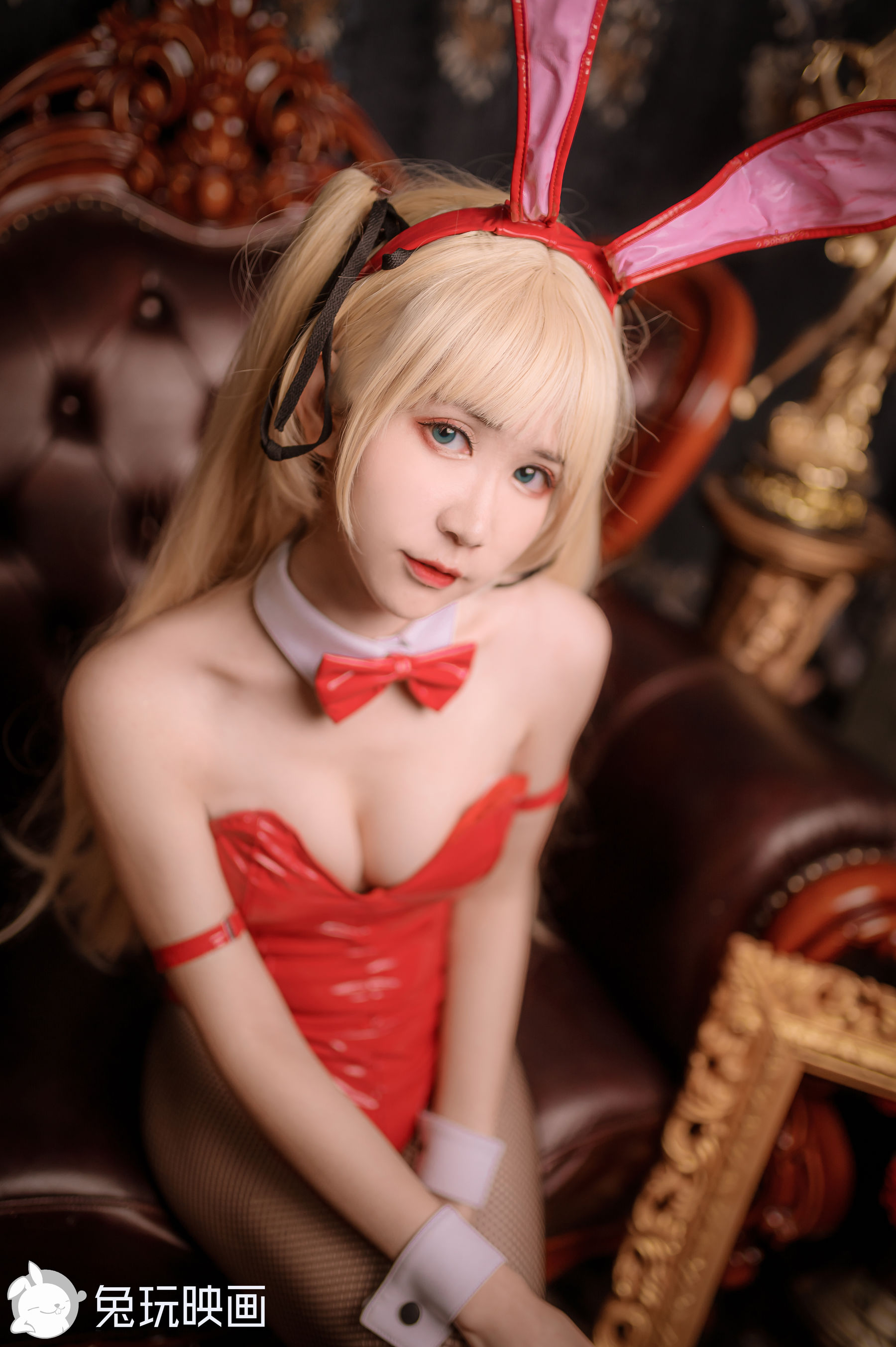 [兔玩映画] - 兔女郎 Vol.061 红黑/41P